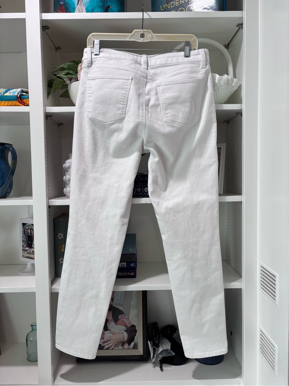 Talbots Slim Skinny Jeans White sz 10 - Picture 2 of 6
